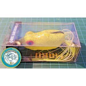 🎣Frog Fishing Lure Hook 2.5"  MAKO Grenouille w 6.5cm (Yellow)